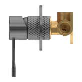 Opal Wall Shower Bath Mixer Graphite